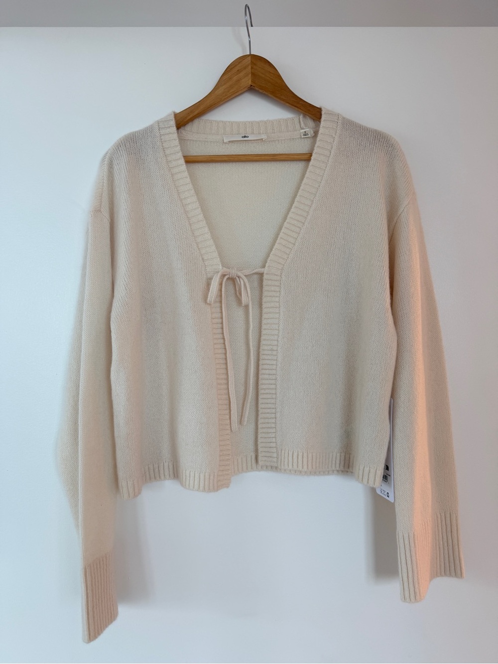 ALO Yoga Wool Cashmere New Class Tie Cardigan - Picture 4 of 7